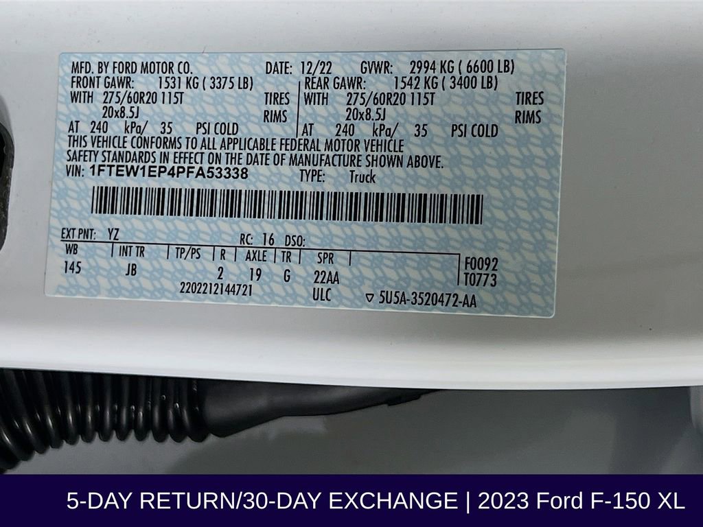 Certified 2023 Ford F150 XL w/ STX Appearance Package image 35