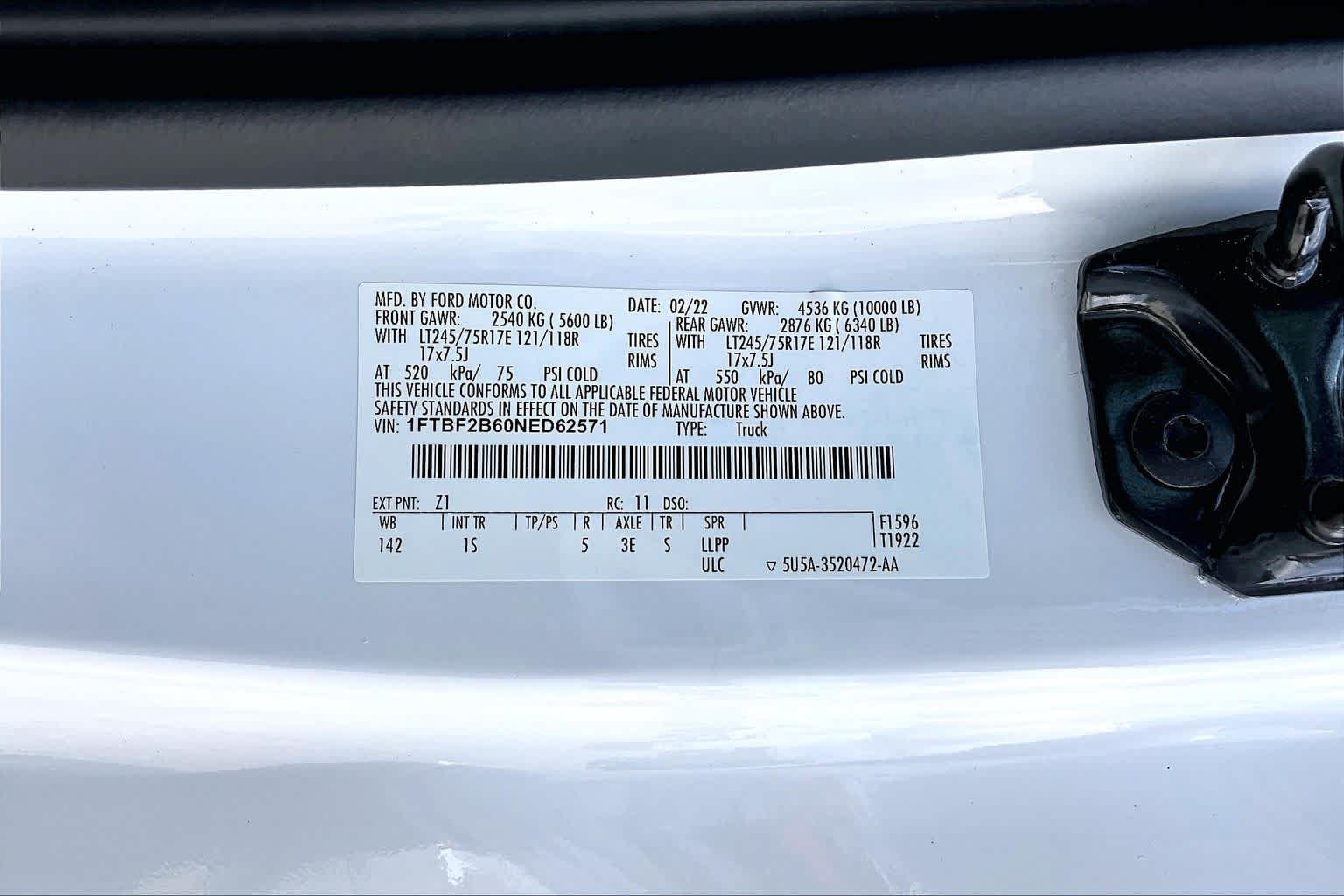 Certified 2022 Ford F250 XL w/ Power Equipment Group AWD/4WD image 30
