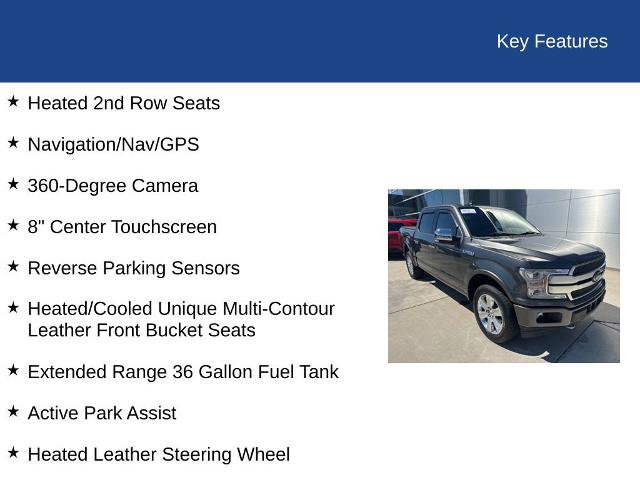 Certified 2019 Ford F150 Platinum w/ Equipment Group 701A Luxury AWD/4WD image 39