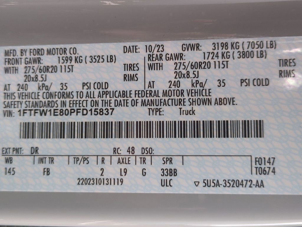 Certified 2023 Ford F150 XLT w/ Equipment Group 302A High AWD/4WD image 29