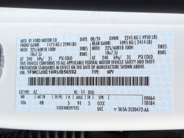 Certified 2024 Ford Escape SE FWD image 28