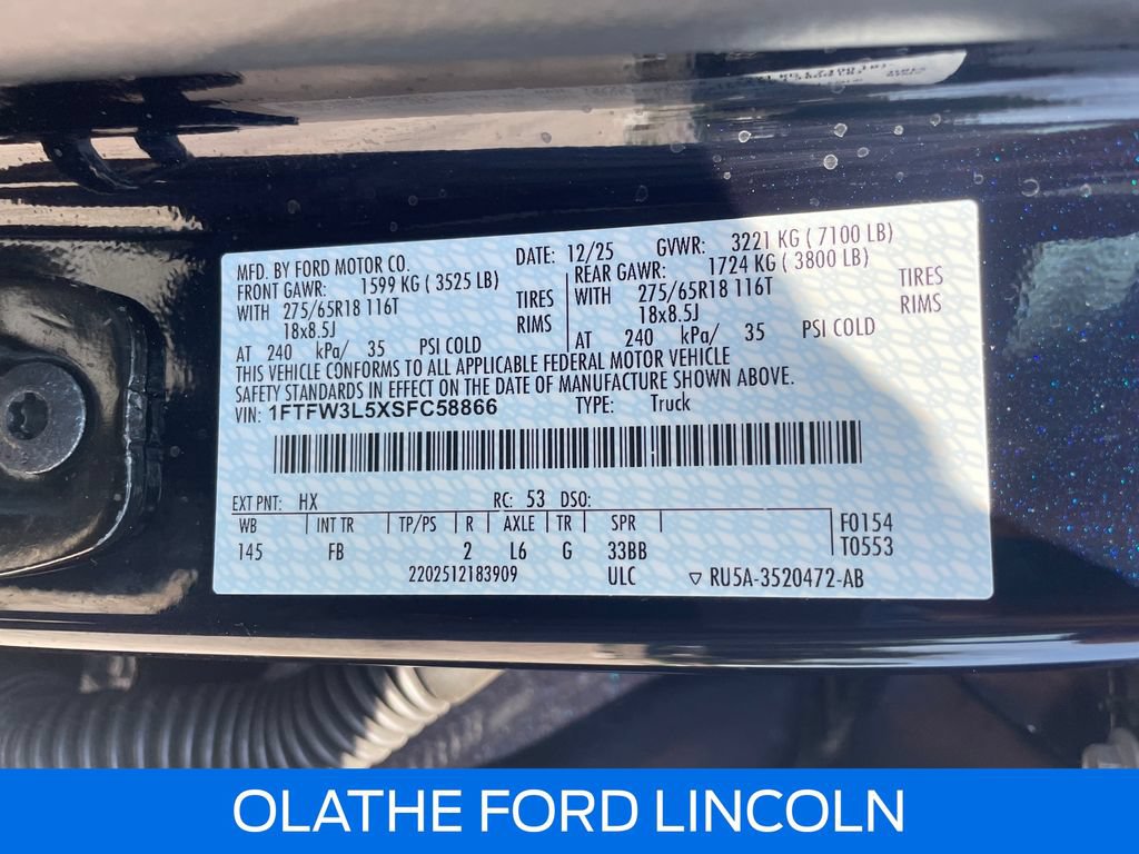 Certified 2025 Ford F150 XLT w/ Equipment Group 302A MID AWD/4WD image 24