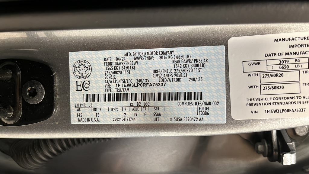 Certified 2024 Ford F150 XLT w/ Equipment Group 302A MID AWD/4WD image 24
