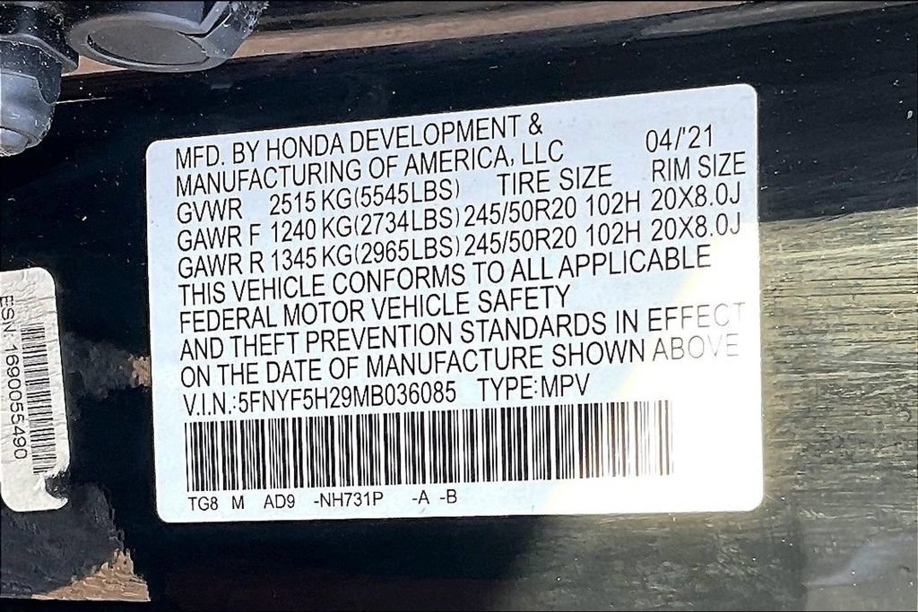 Used 2021 Honda Pilot Special Edition image 36
