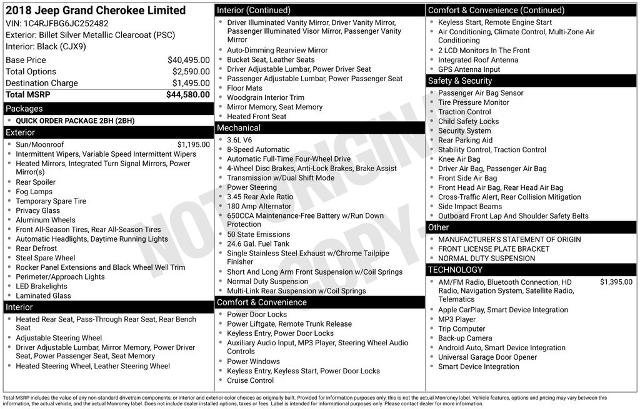 Used 2018 Jeep Grand Cherokee Limited image 29