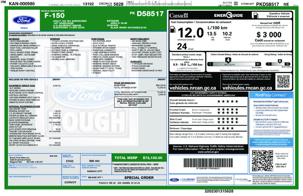Certified 2023 Ford F150 XLT w/ Equipment Group 302A High AWD/4WD image 40