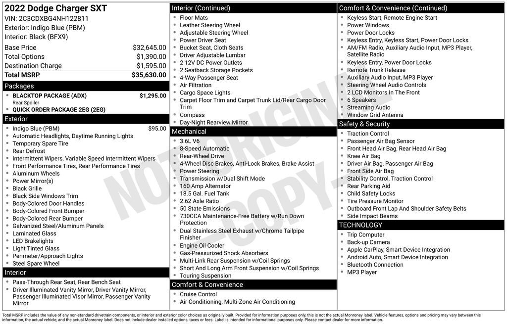 Used 2022 Dodge Charger SXT w/ Blacktop Package image 10