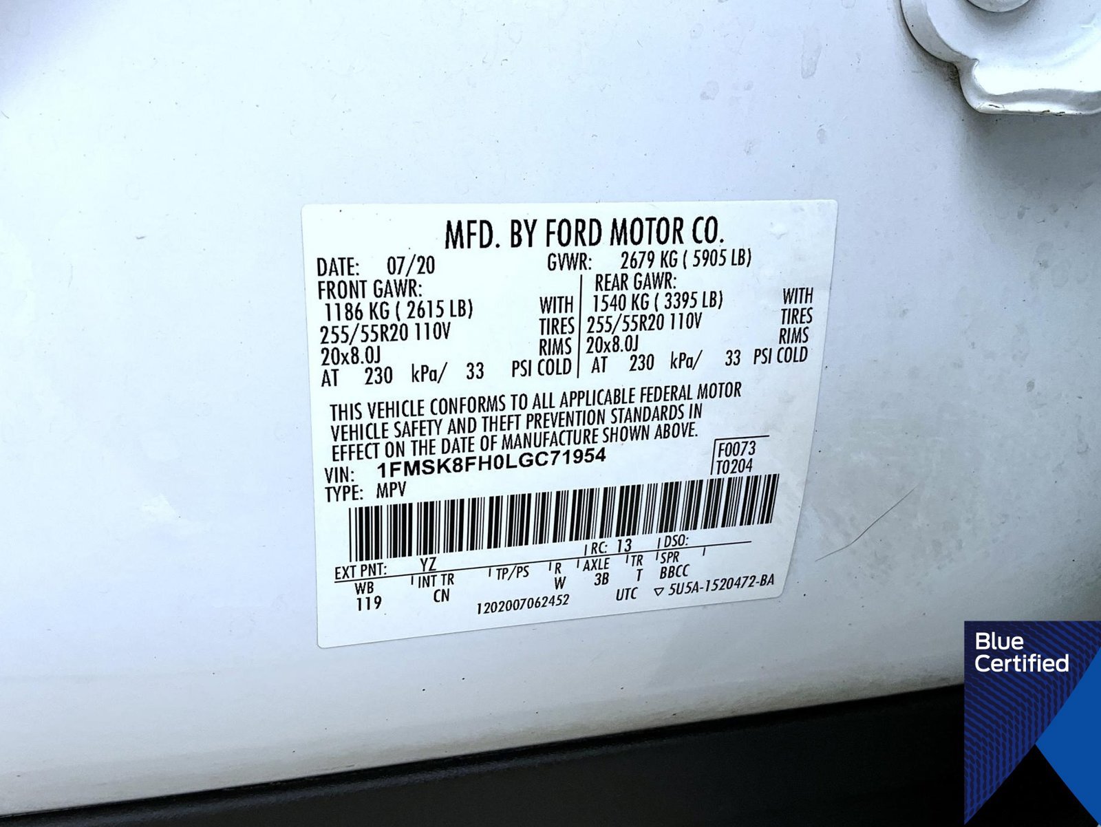 Certified 2020 Ford Explorer Limited AWD/4WD image 31
