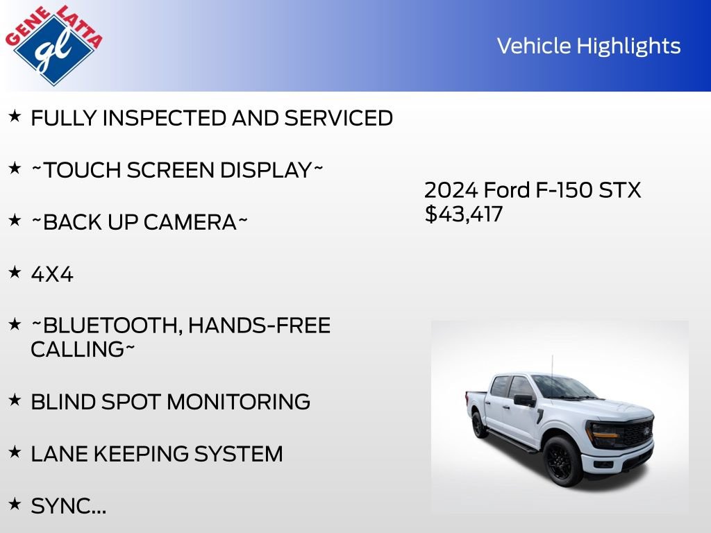 Certified 2024 Ford F150 STX w/ STX Black Appearance Package AWD/4WD image 31