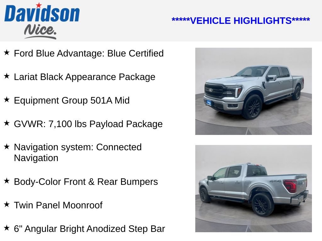 Certified 2025 Ford F150 Lariat AWD/4WD image 4