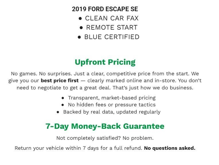 Certified 2019 Ford Escape SE image 1