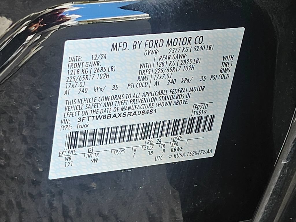 Certified 2025 Ford Maverick XL w/ Equipment Group 102A AWD/4WD image 35