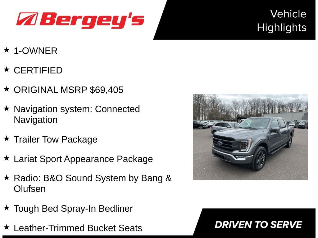 Certified 2023 Ford F150 Lariat w/ Equipment Group 502A High image 7