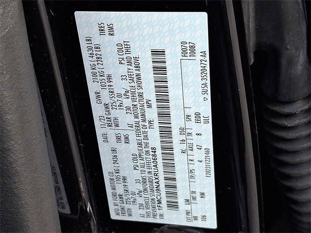 Certified 2024 Ford Escape ST-Line Select w/ Tech Pack #2 image 30