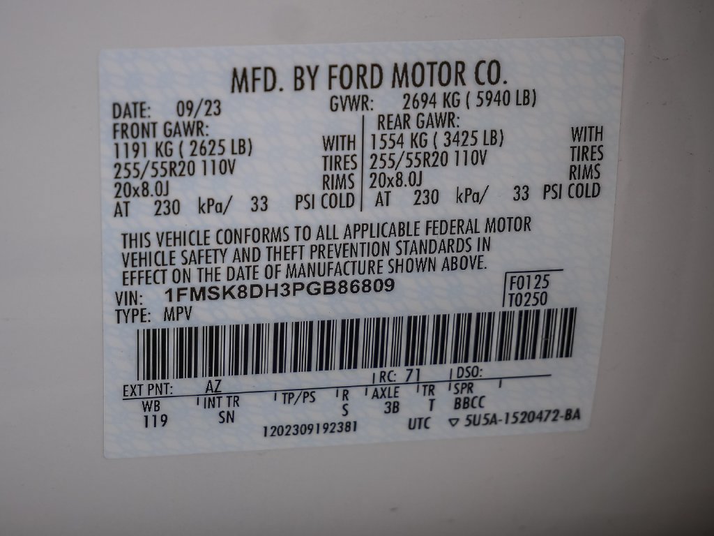 Certified 2023 Ford Explorer XLT w/ Equipment Group 202A AWD/4WD image 38