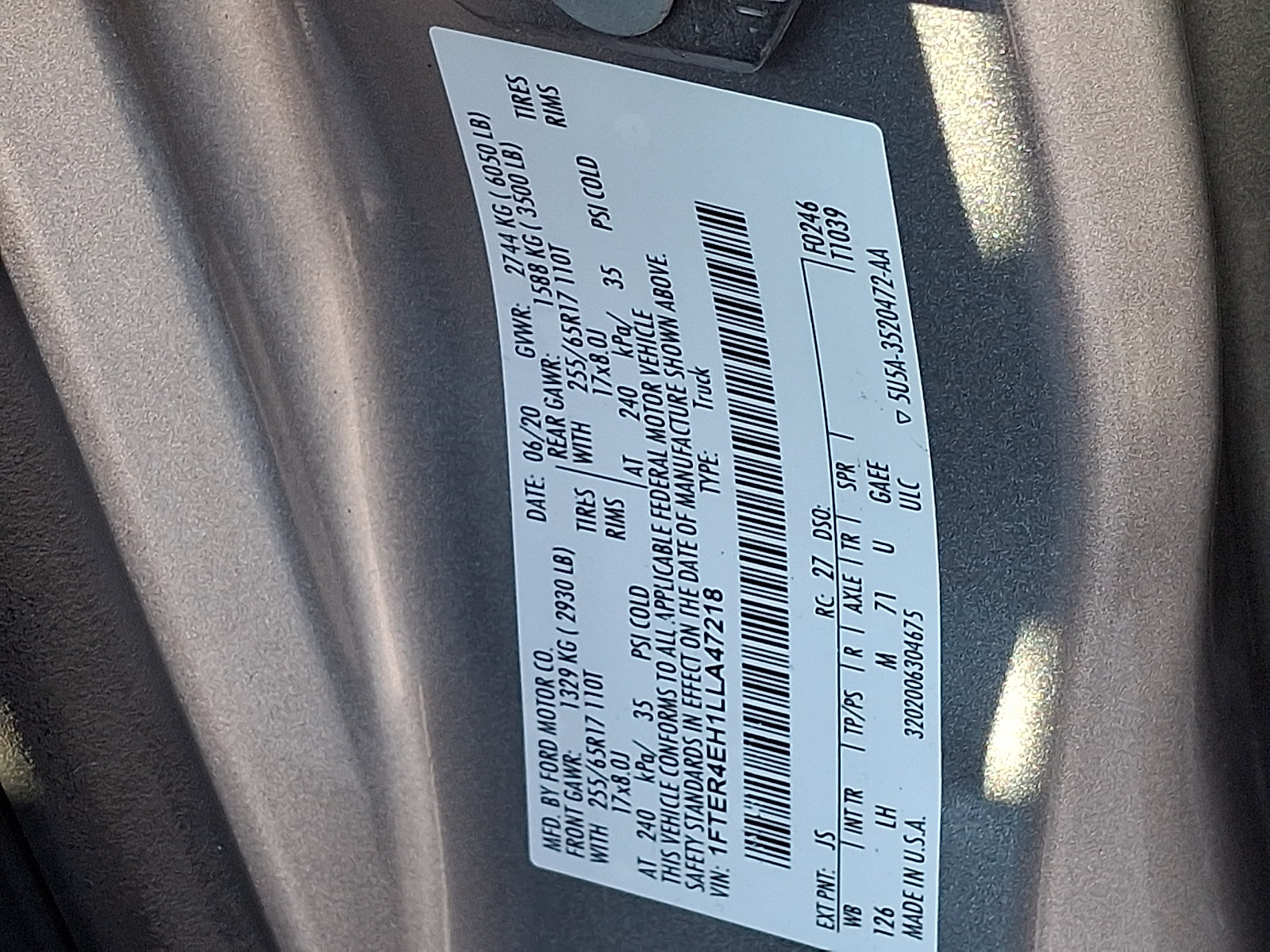 Certified 2020 Ford Ranger XLT w/ Equipment Group 301A Mid RWD image 29
