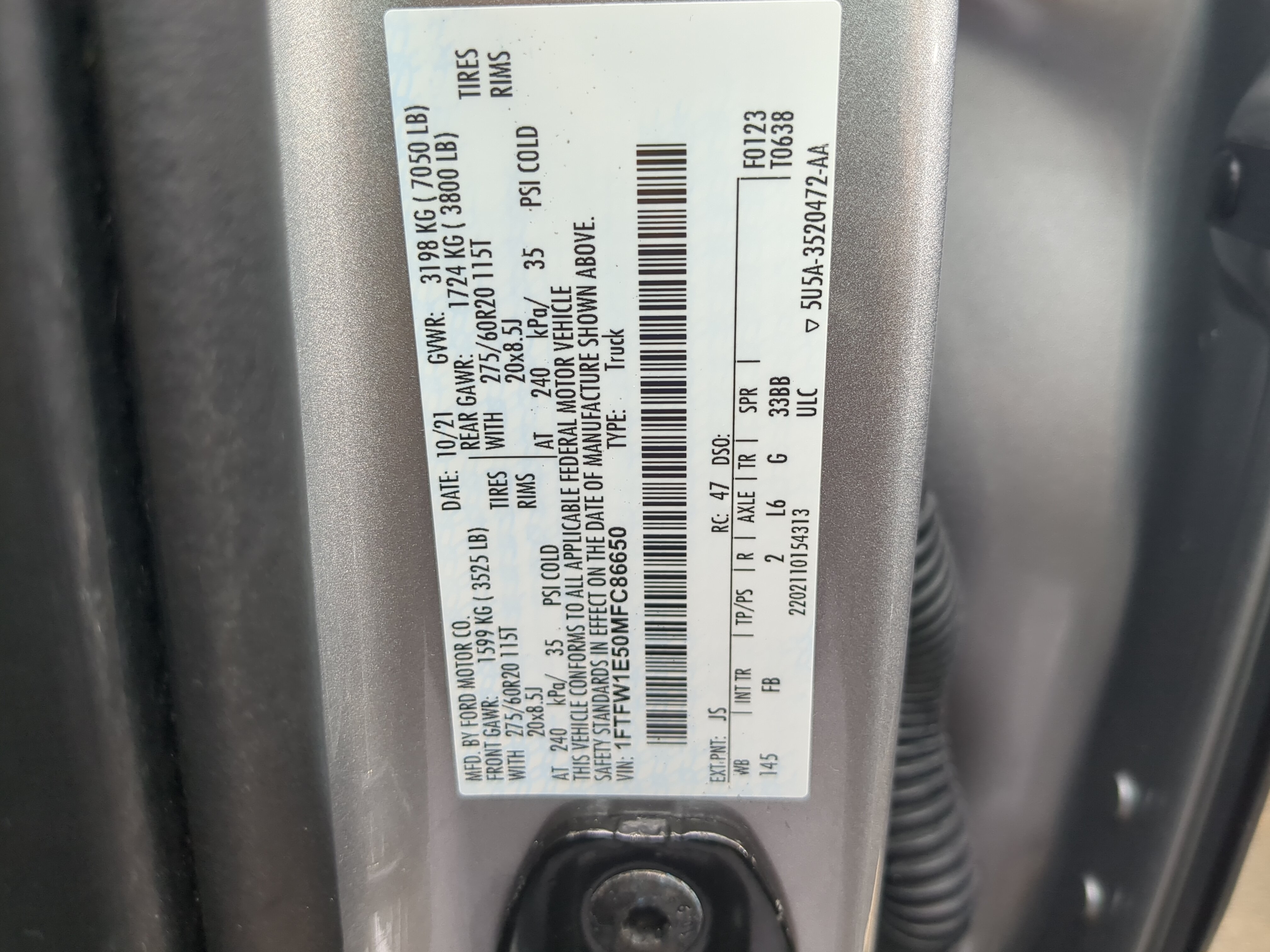 Certified 2021 Ford F150 XLT w/ Equipment Group 302A High AWD/4WD image 28