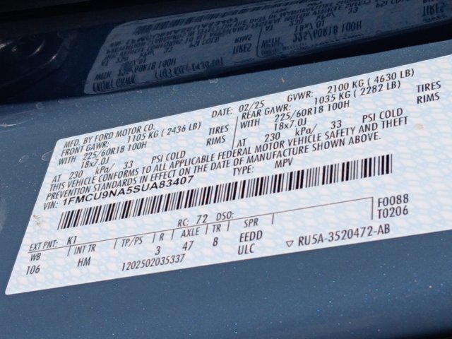 Certified 2025 Ford Escape ST-Line Select AWD/4WD image 18