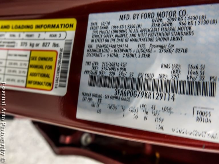 Certified 2019 Ford Fusion S FWD image 27