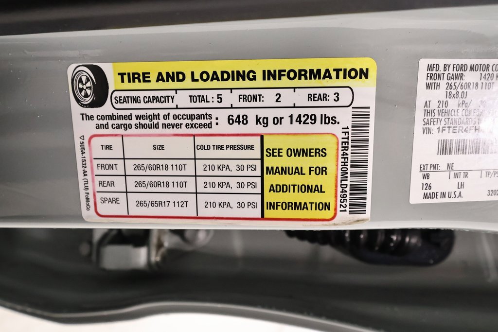 Certified 2021 Ford Ranger XLT w/ Equipment Group 301A Mid image 42