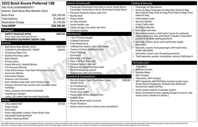 Used 2022 Buick Encore Preferred w/ Safety Package FWD image 4