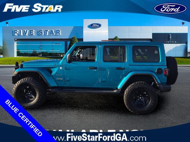 Used 2020 Jeep Wrangler Unlimited Sahara w/ Uconnect 4C Nav & Sound Group AWD/4WD image 4
