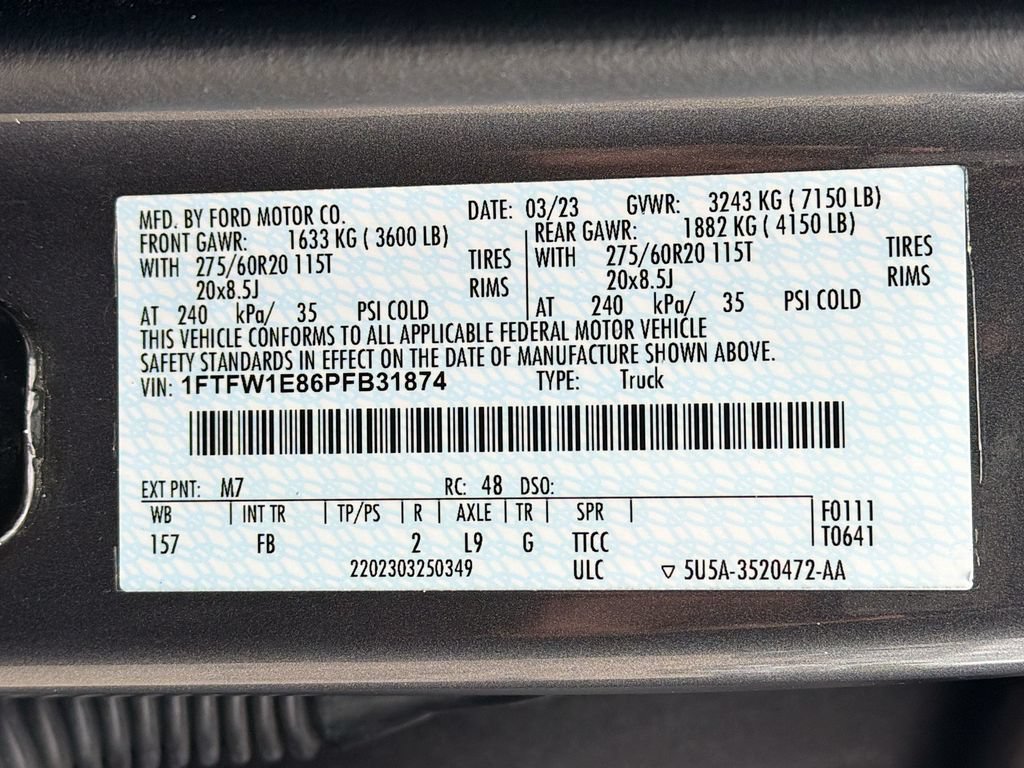 Certified 2023 Ford F150 XLT w/ Equipment Group 302A High AWD/4WD image 34