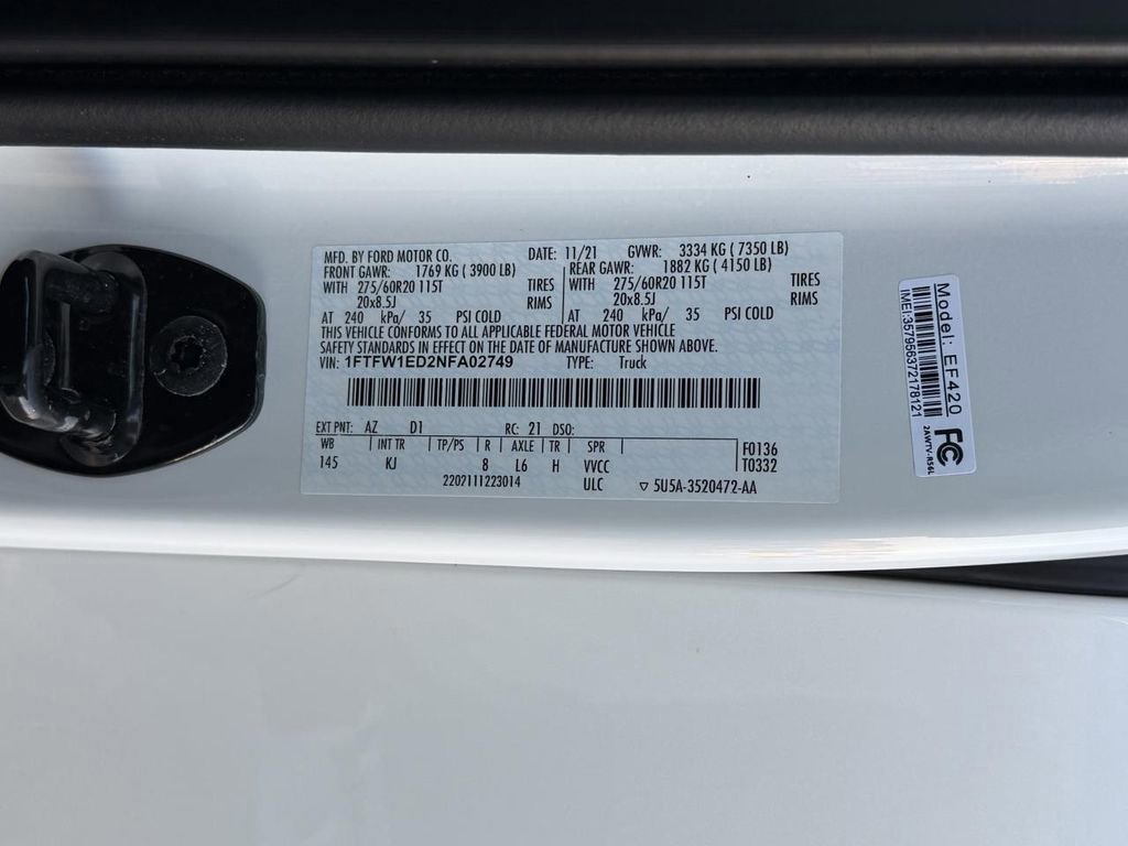 Certified 2022 Ford F150 King Ranch w/ Equipment Group 601A High image 27