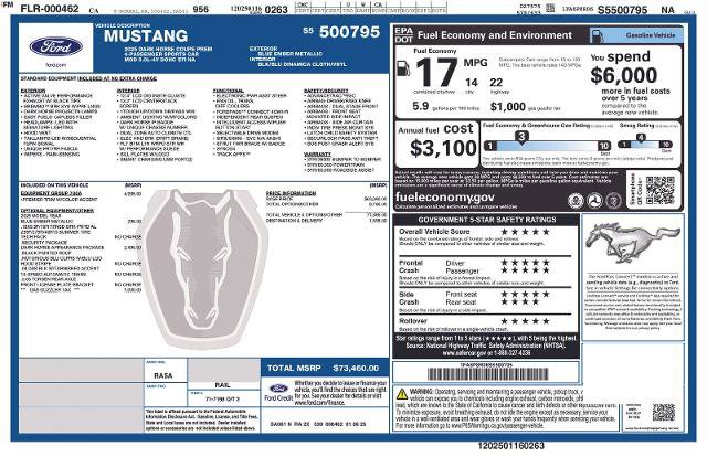 Certified 2025 Ford Mustang Dark Horse RWD image 30