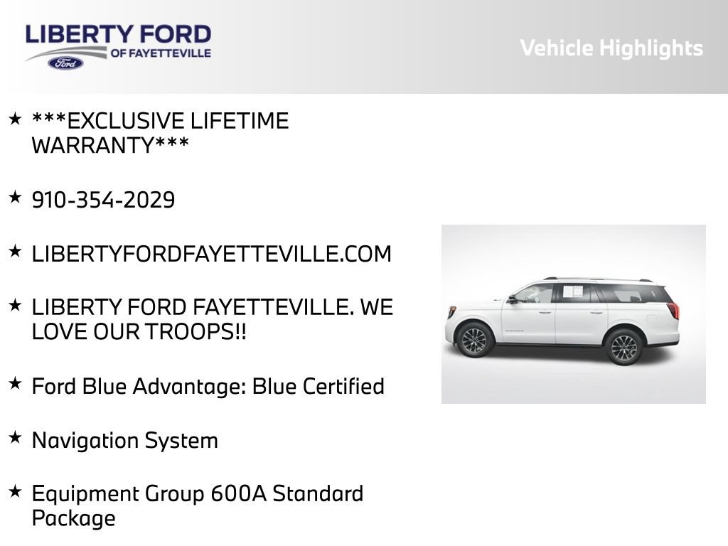 Certified 2025 Ford Expedition Max Platinum AWD/4WD image 5