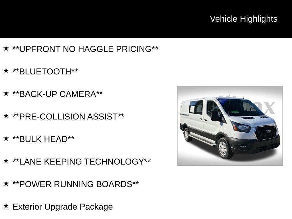 Certified 2024 Ford Transit 250 Low Roof w/ Exterior Upgrade Package image 12