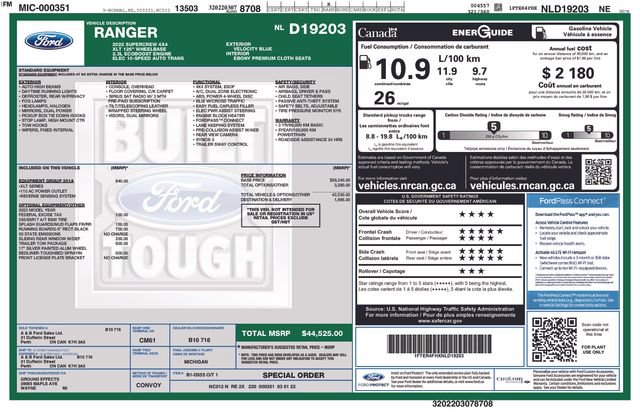 Certified 2022 Ford Ranger XLT w/ Equipment Group 301A Mid AWD/4WD image 4