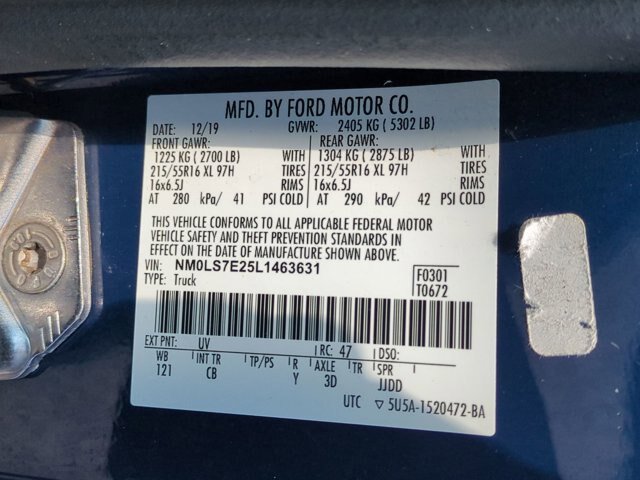 Certified 2020 Ford Transit Connect XL FWD image 35