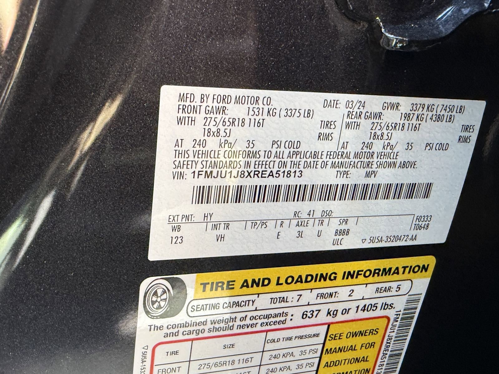 Certified 2024 Ford Expedition XLT image 32