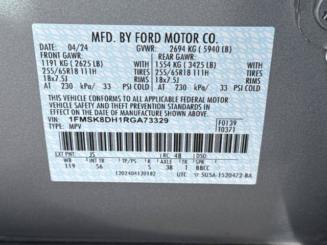 Certified 2024 Ford Explorer XLT w/ Equipment Group 202A AWD/4WD image 18