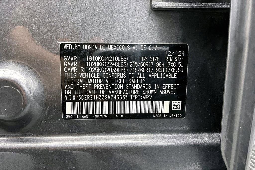 Used 2025 Honda HR-V LX image 35