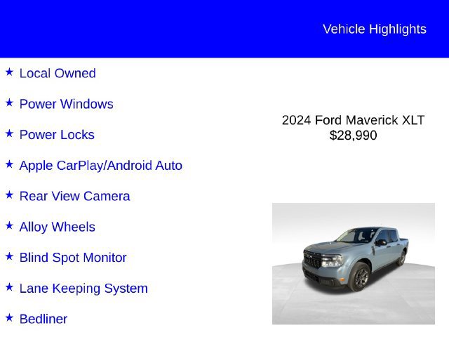 Certified 2024 Ford Maverick XLT w/ Equipment Group 300A Standard AWD/4WD image 2