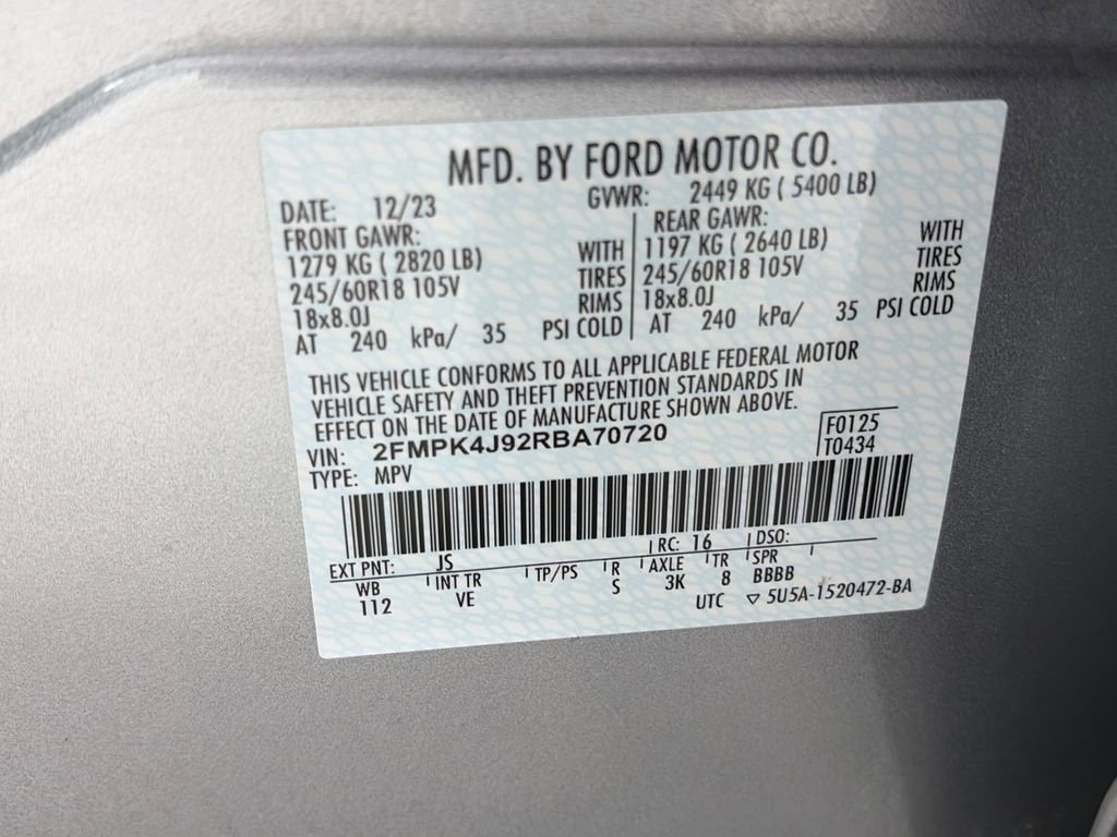 Certified 2024 Ford Edge SEL AWD/4WD image 9