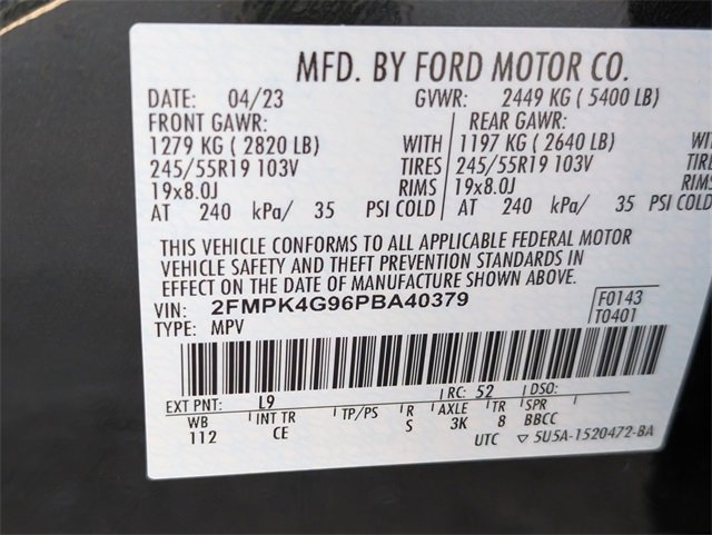 Certified 2023 Ford Edge SE w/ Black Appearance Package image 29