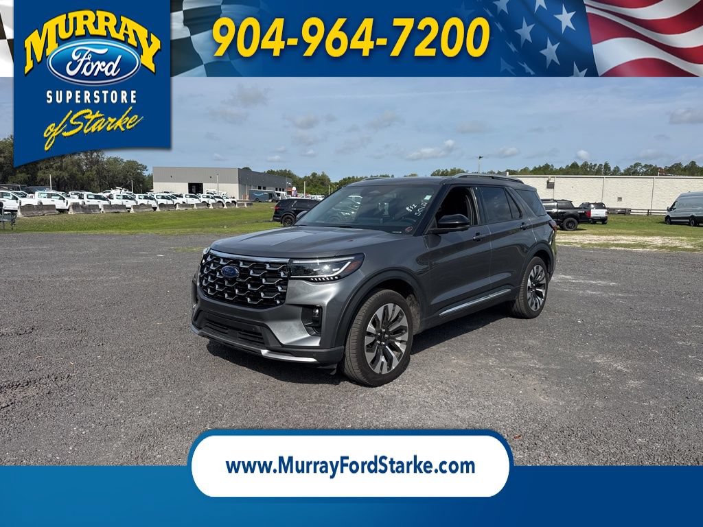 Certified 2025 Ford Explorer Platinum w/ LUX Leather Package