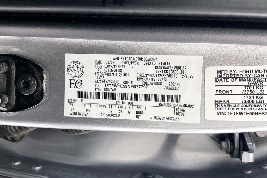 Certified 2022 Ford F150 XLT w/ Trailer Tow Package image 30