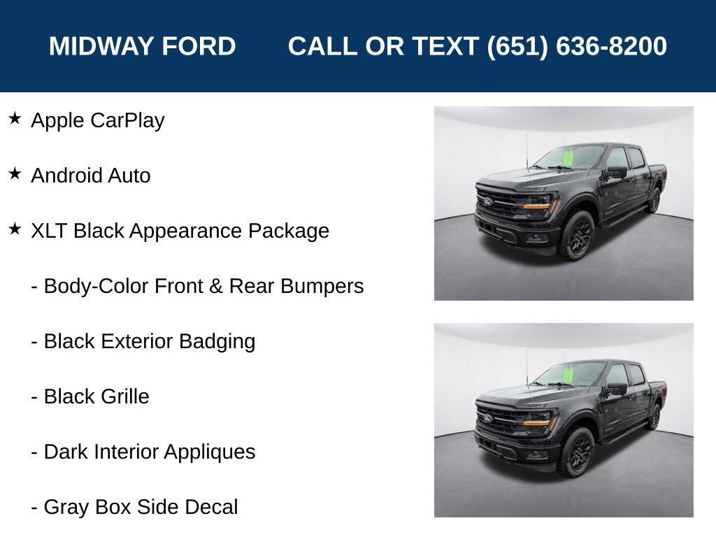 Certified 2024 Ford F150 XLT w/ Equipment Group 302A MID AWD/4WD image 7