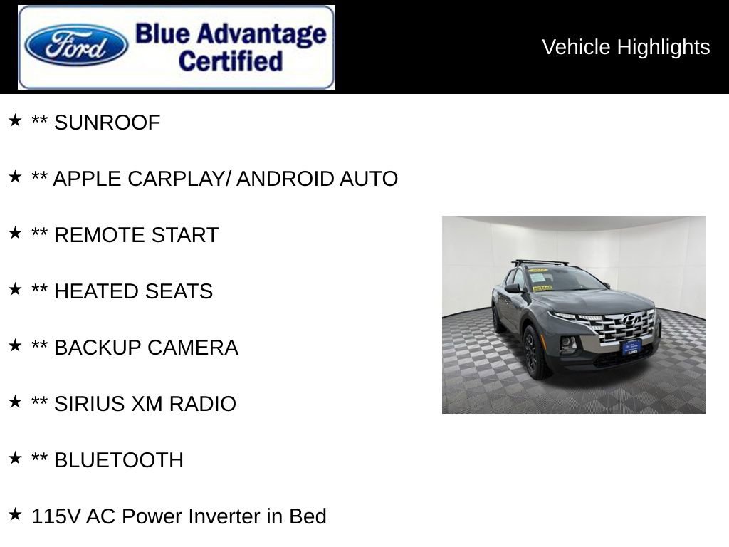 Used 2022 Hyundai Santa Cruz SEL w/ Activity Package image 3