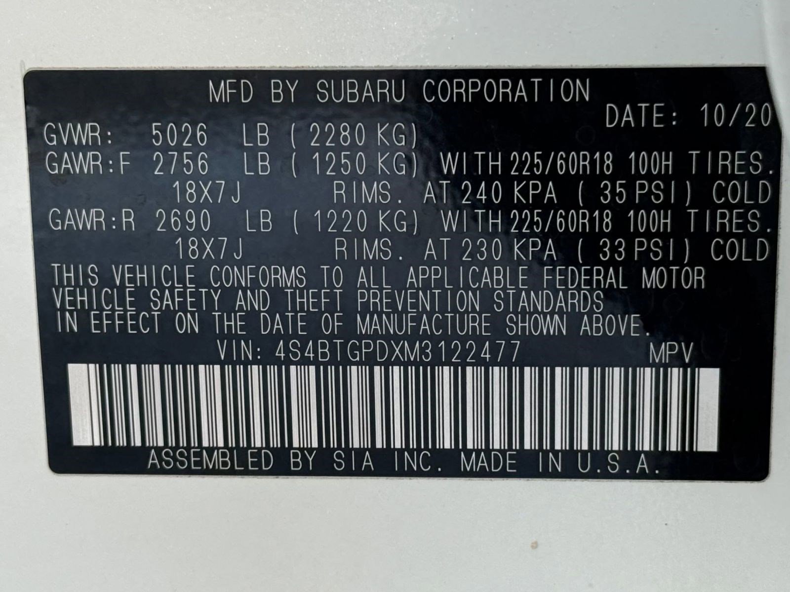 Used 2021 Subaru Outback Touring XT image 24