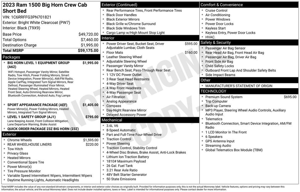 Used 2023 RAM 1500 Big Horn AWD/4WD image 20