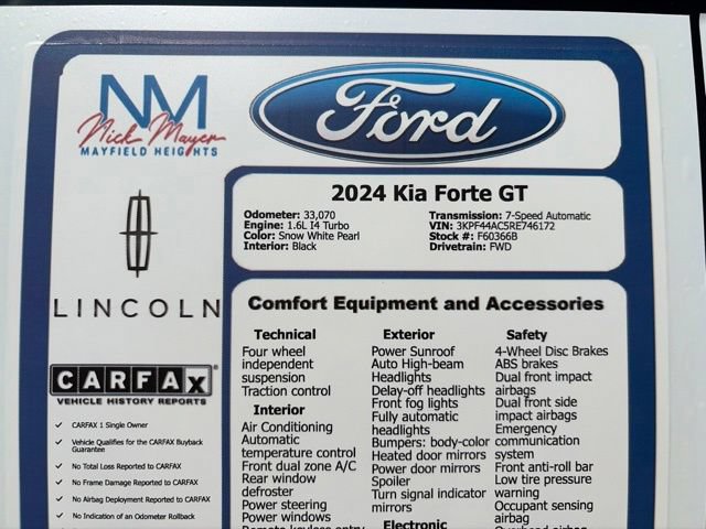 Used 2024 Kia Forte GT w/ GT2 Package FWD image 38