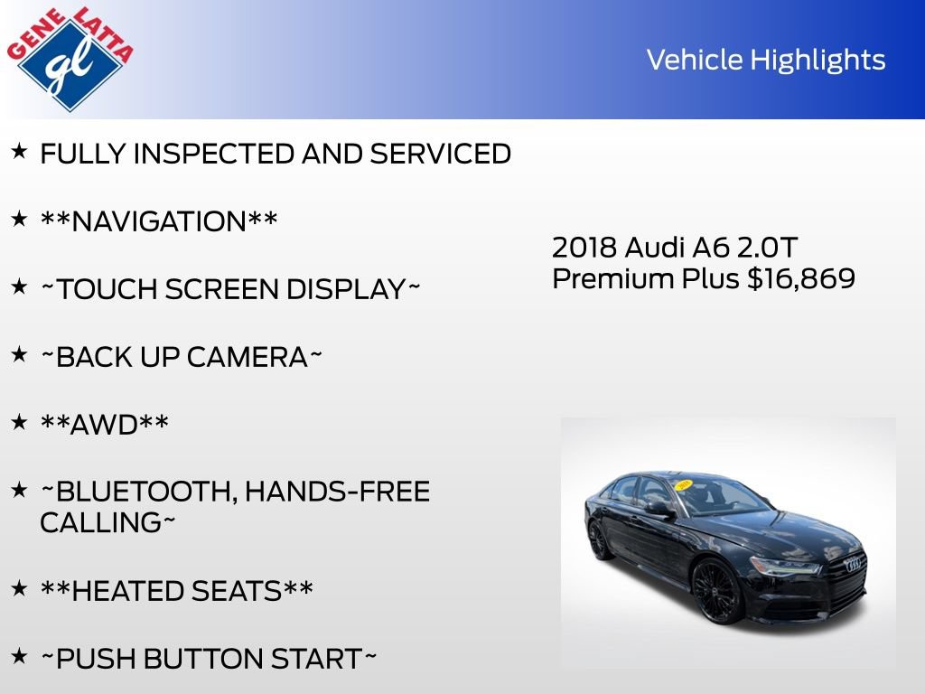 Used 2018 Audi A6 2.0T Premium Plus w/ Premium Plus Package AWD/4WD image 36