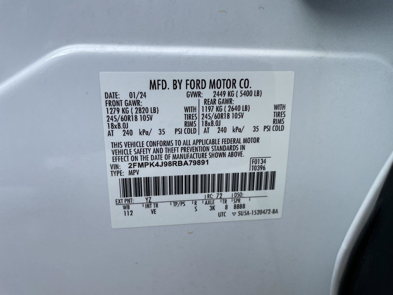 Certified 2024 Ford Edge SEL AWD/4WD image 30