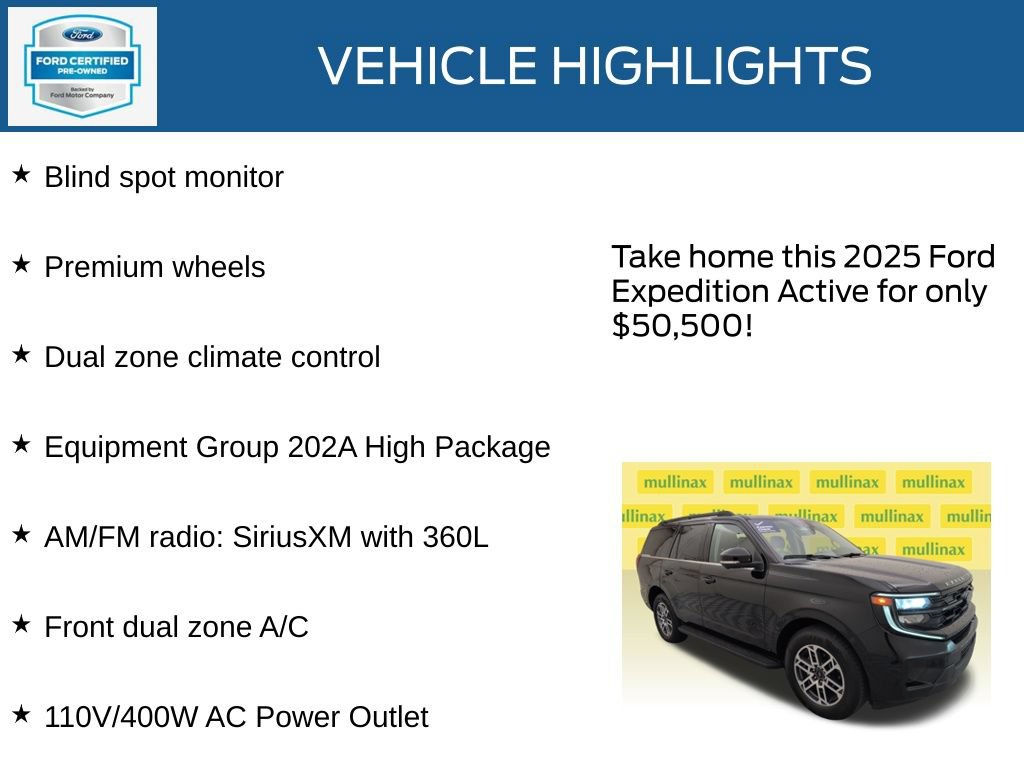 Certified 2025 Ford Expedition Active RWD image 22