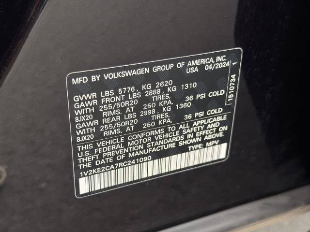 Used 2024 Volkswagen Atlas Cross Sport SE AWD/4WD image 39